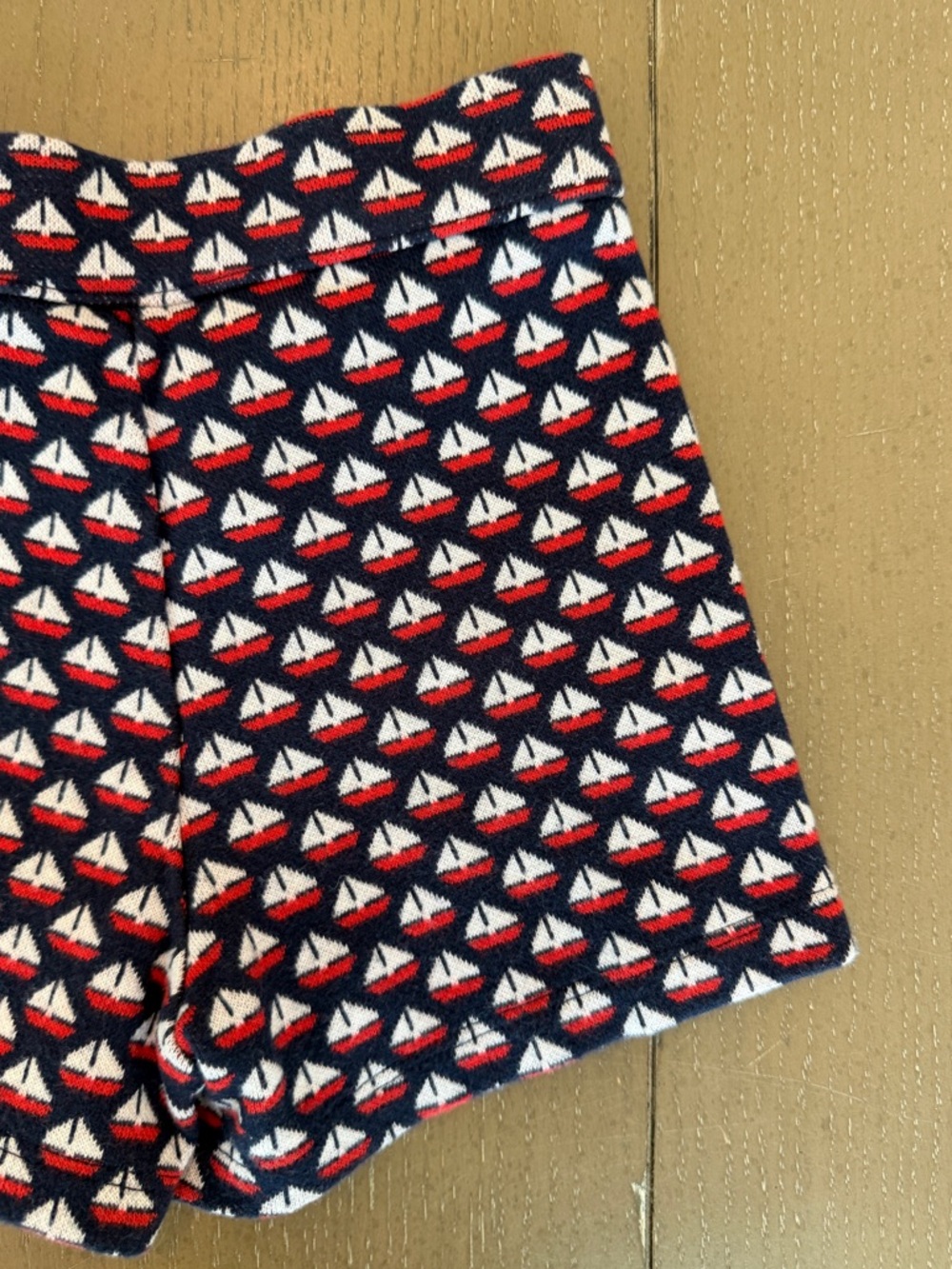 Janie and Jack Toddler Girls’ Pull-On Navy Sailboat Jacquard Shorts • Size 3Y - Picture 13 of 14